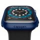 Spigen Thin Fit Case - качествен твърд кейс за Apple Watch 44 mm (син) 3