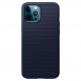 Spigen Liquid Air Case - силиконов (TPU) калъф с висока степен на защита за iPhone 12, iPhone 12 Pro (тъмносин) 1