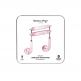Happy Plugs Wireless II Earbuds - безжични Bluetooth слушалки с микрофон за мобилни устройства (розов мрамор)  3
