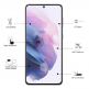 Eiger 3D Full Screen Tempered Glass - калено стъклено защитно покритие с извити ръбове за целия дисплея на Samsung Galaxy S21 Ultra (черен-прозрачен) 1