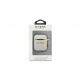 Guess Airpods Silicone Glitter Case - силиконов калъф с карабинер за Apple Airpods и Apple Airpods 2 (бял) 2
