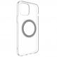SwitchEasy MagClear Case - термополиуретанов (TPU) кейс с вграден магнитен конектор (MagSafe) за iPhone 12 Pro Max (сив-прозрачен) 5