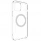 SwitchEasy MagClear Case - термополиуретанов (TPU) кейс с вграден магнитен конектор (MagSafe) за iPhone 12, iPhone 12 Pro (бял-прозрачен) 5