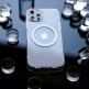 SwitchEasy MagClear Case - термополиуретанов (TPU) кейс с вграден магнитен конектор (MagSafe) за iPhone 12, iPhone 12 Pro (бял-прозрачен) 7