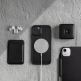 SwitchEasy AERO Plus Case - тънък хибриден кейс 0.38 мм. съвместим с MagSafe за iPhone 12 Pro Max (черен-прозрачен) 6