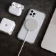 SwitchEasy AERO Plus Case - тънък хибриден кейс 0.38 мм. съвместим с MagSafe за iPhone 12, iPhone 12 Pro (бял) 5