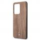 Mercedes-Benz Wood Cover - силиконов (TPU) калъф за Samsung Galaxy S20 Ultra (кафяв) 1