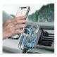Baseus 5in1 Vehicle Bracket Wireless Charger 10W (WXHW01-B0S) - поставка за радиатора и таблото на кола с безжично зареждане за Qi съвместими смартфони (черен-сребрист) 12