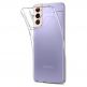 Spigen Liquid Crystal Case - тънък силиконов (TPU) калъф за Samsung Galaxy S21 (прозрачен) 5
