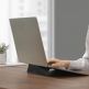Baseus Ultra Thin Laptop Stand - сгъавема, залепяща се към вашия компютър поставка за MacBook и лаптопи (тъмносив) 11