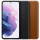 Samsung Leather Cover EF-VG991LA - оригинален кожен кейс (естествена кожа) за Samsung Galaxy S21 (кафяв) 3