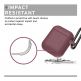 Urban Armor Gear Soft Touch U Silicone Case - удароустойчив силиконов калъф с карабинер за Apple Airpods и Apple Airpods 2 (розов) 6