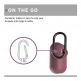 Urban Armor Gear Soft Touch U Silicone Case - удароустойчив силиконов калъф с карабинер за Apple Airpods и Apple Airpods 2 (розов) 7