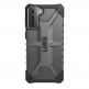 Urban Armor Gear Plasma Case - удароустойчив хибриден кейс за Samsung Galaxy S21 (черен-прозрачен) 1
