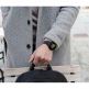 Meridio Ink Nappa Leather Band - уникална ръчно изработена кожена (естествена кожа) каишка за Samsung Galaxy Watch Active (черен) 3