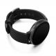 Meridio Cassel Leather Band - уникална ръчно изработена кожена (естествена кожа) каишка за Samsung Galaxy Watch Active (черен) 1
