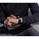 Meridio Cassel Leather Band - уникална ръчно изработена кожена (естествена кожа) каишка за Samsung Galaxy Watch Active (черен) 2