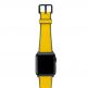 Meridio Submarine Leather Band - висококачествена каишка изработена от полиестер и ествествен каучук за Apple Watch 42мм, 44мм (жълт) 1