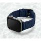 Meridio Blue Marine Leather Band - каишка изработена от рециклирана пластмаса от океана за Apple Watch 42мм, 44мм (тъмносин) 2