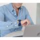 Meridio Blue Marine Leather Band - каишка изработена от рециклирана пластмаса от океана за Apple Watch 42мм, 44мм (тъмносин) 4