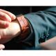 Meridio SweetWood Leather Band - уникална ръчно изработена кожена (естествена кожа) каишка за Apple Watch 42мм, 44мм (кафяв) 3