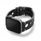 Meridio Centro Full Grain Leather Band - уникална ръчно изработена кожена (естествена кожа) каишка за Apple Watch 42мм, 44мм (черен) 1