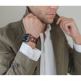 Meridio Norrebro Full Grain Leather Band - уникална ръчно изработена кожена (естествена кожа) каишка за Apple Watch 42мм, 44мм (тъмнокафяв) 3