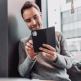 4smarts Flip Case URBAN Lite - кожен калъф с поставка и отделение за кр. карта за Samsung Galaxy A52 5G (черен) 4