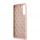 Guess Hard Silicone Case - силиконов (TPU) калъф за Samsung Galaxy S21 (розов)  1
