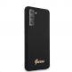 Guess Hard Silicone Case - силиконов (TPU) калъф за Samsung Galaxy S21 Plus (черен)  2