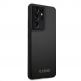 Guess Iridescent Leather Hard Case - дизайнерски кожен кейс за Samsung Galaxy S21 Ultra (черен) 1