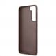 Guess 4G Charms Collection Hard Case - дизайнерски кожен кейс за Samsung Galaxy S21 (кафяв) 3