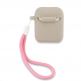 Guess Airpods Vintage Silicone Case - силиконов калъф с връзка за Apple Airpods и Apple Airpods 2 (сив) 1