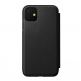 Nomad Folio Leather Rugged Case - кожен (естествена кожа) калъф, тип портфейл за iPhone 11 (черен) 4