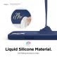 Elago MagSafe Soft Silicone Case - силиконов (TPU) калъф с вграден магнитен конектор (MagSafe) за iPhone 12 Pro Max (тъмносин) 4