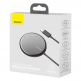 Baseus Simple Mini Magnetic Wireless Charger (WXJK-F01) - поставка (пад) за безжично зареждане за iPhone с Magsafe и Qi съвместими устройства (черен) 3