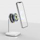 Baseus Magnetic Wireless Qi Charging Stand 15W (WXSW-01) - поставка (пад) за безжично зареждане за iPhone с Magsafe (черен)	 12