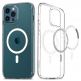 Spigen Ultra Hybrid MagSafe Case - хибриден кейс с висока степен на защита с MagSafe за iPhone 12 Pro Max (бял-прозрачен)  1