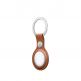 Apple AirTag Leather Key Ring - стилен ключодържател от естествена кожа за Apple AirTag (кафяв) 2