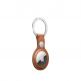 Apple AirTag Leather Key Ring - стилен ключодържател от естествена кожа за Apple AirTag (кафяв) 3