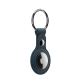 SwitchEasy Wrap Leather Keyring - стилен ключодържател от естествена кожа за Apple AirTag (тъмносин) 2