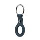SwitchEasy Wrap Leather Keyring - стилен ключодържател от естествена кожа за Apple AirTag (тъмносин) 3