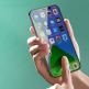 Baseus Full Coverage Green Tempered Glass Film with Anti Blue Light Filter (SGAPIPH67N-LP02) - стъклено защитно покритие за целия дисплей на  iPhone 12 Pro Max (прозрачен) (2 броя) 15