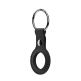 SwitchEasy Wrap Leather Keyring - стилен ключодържател от естествена кожа за Apple AirTag (черен) 3