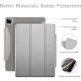 ESR Ascend Trifold Case - полиуретанов калъф с поставка и отделение за Apple Pencil 2 за iPad Pro 12.9 M1 (2021) (сребрист) 2