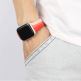 JC Design Silicone SoloLoop Band - силиконова каишка за Apple Watch 42мм, 44мм (червен) 2