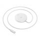 Dudao USB-C Magnetic Wireless Qi Charger 15W - поставка (пад) за безжично зареждане за iPhone с Magsafe (бял) 1