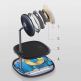 Baseus Swan 2-in-1 Magnetic Wireless Qi Charging Stand 20W (WXSW-C01) - двойна поставка (пад) за безжично зареждане за iPhone с Magsafe и други устройства с безжично зареждане(черен) 14