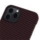 Pitaka MagEZ Aramid Fiber Case - кевларен кейс за iPhone 12 Pro (черен-червен)  2