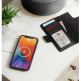 TwelveSouth BookBook MagSafe Case - луксозен кожен калъф (с кейс) тип портфейл с вграден магнитен конектор (MagSafe) за iPhone 12 Pro Max (черен) 2